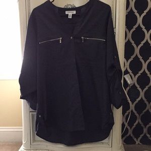 Calvin Klein Navy Blouse